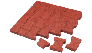 Elastic pavement blocks
